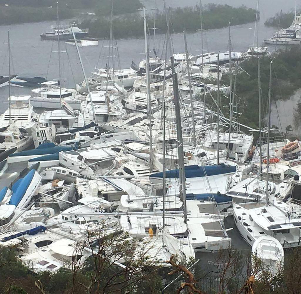 Hurrikan Irma 2017: Im Hafen nur noch Kleinholz, an Land viele Tote
